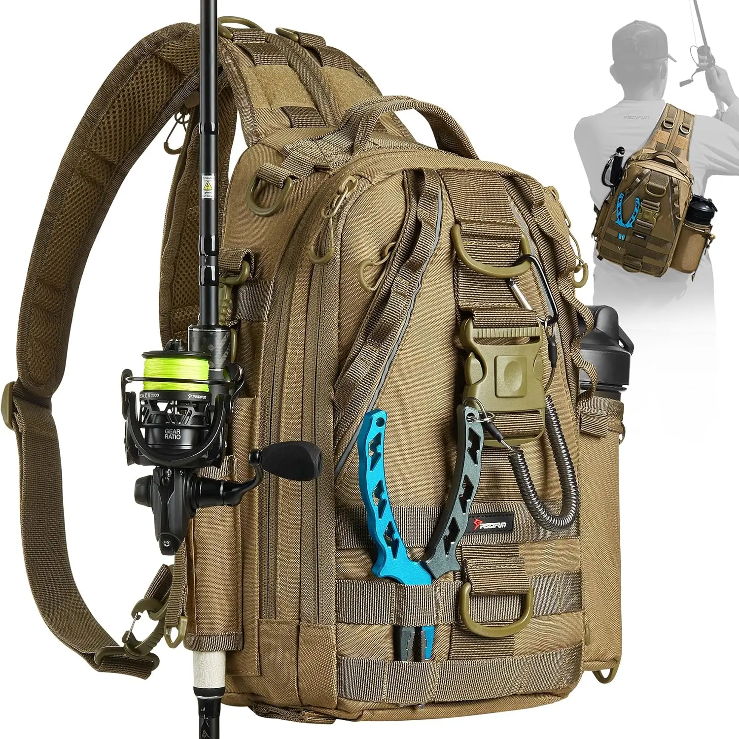 Discover the Ultimate Fishing Companion: Piscifun Lightweight Sling Backpack Review