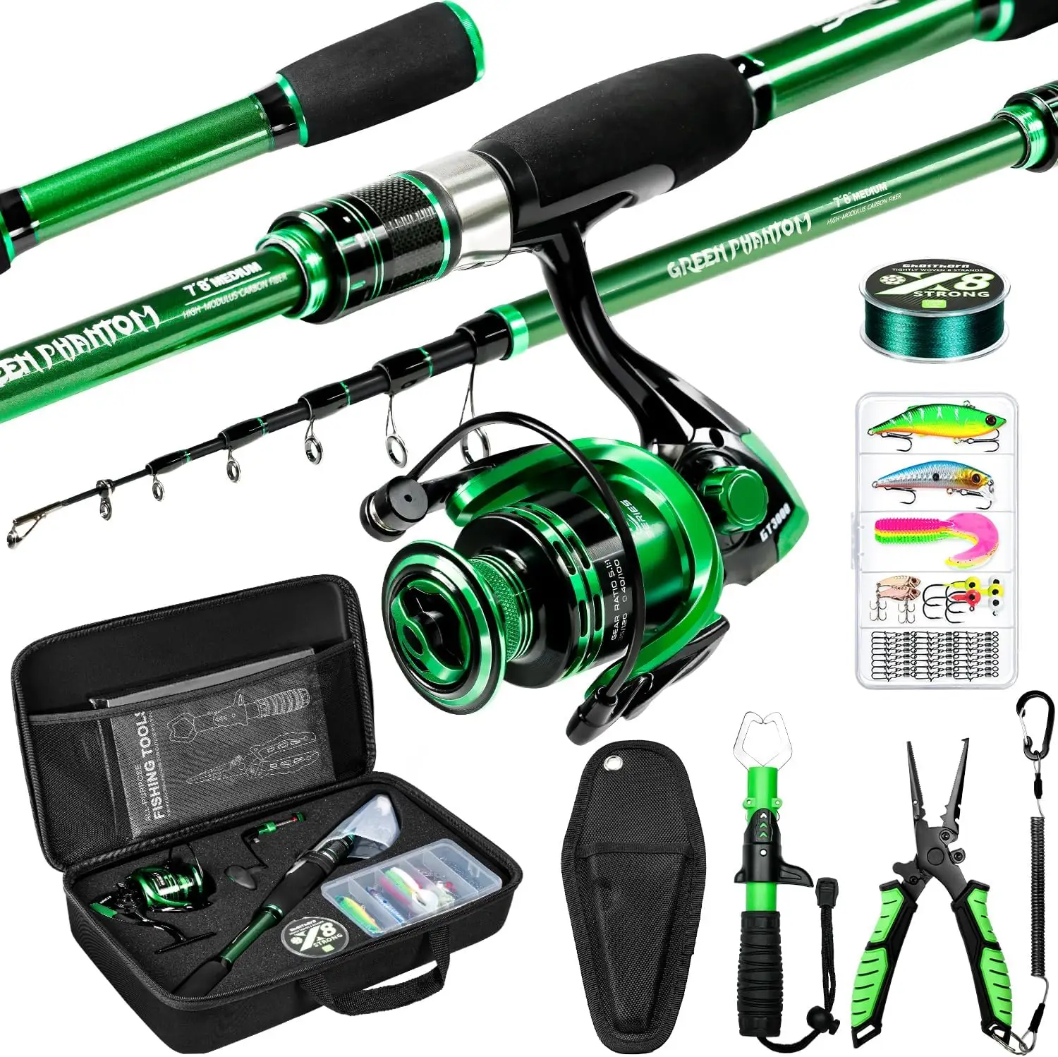 Reel in the Adventure: Ghosthorn Fishing Rod & Reel Combo for Every Angler!